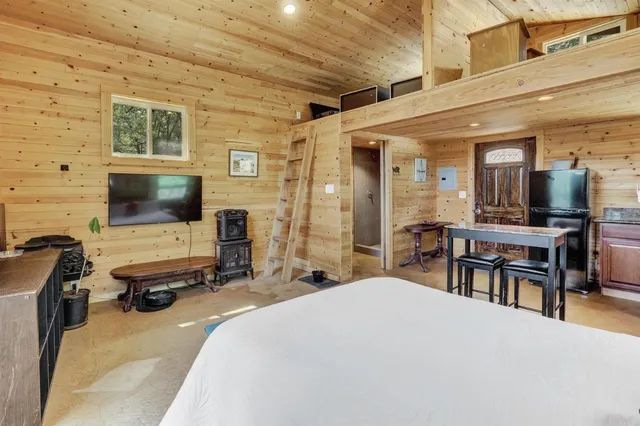 a view of road with trees