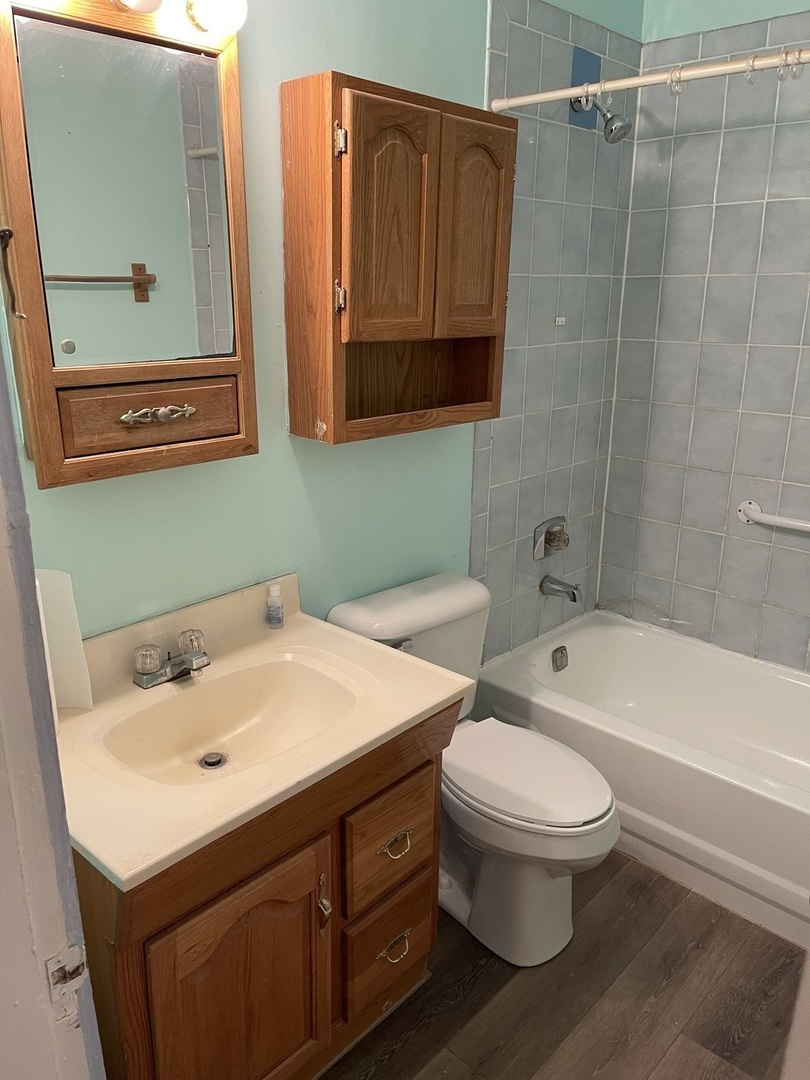 5420 West Main Street Monee, IL 60449 - Photo 16 of 16 a bathroom with a sink a toilet and a bathtub