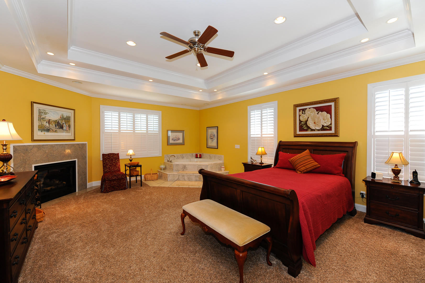 2010 Crest Road Maryville, TN 37804 - Photo 14 of 37 MASTER BEDROOM WITH FIREPLACE