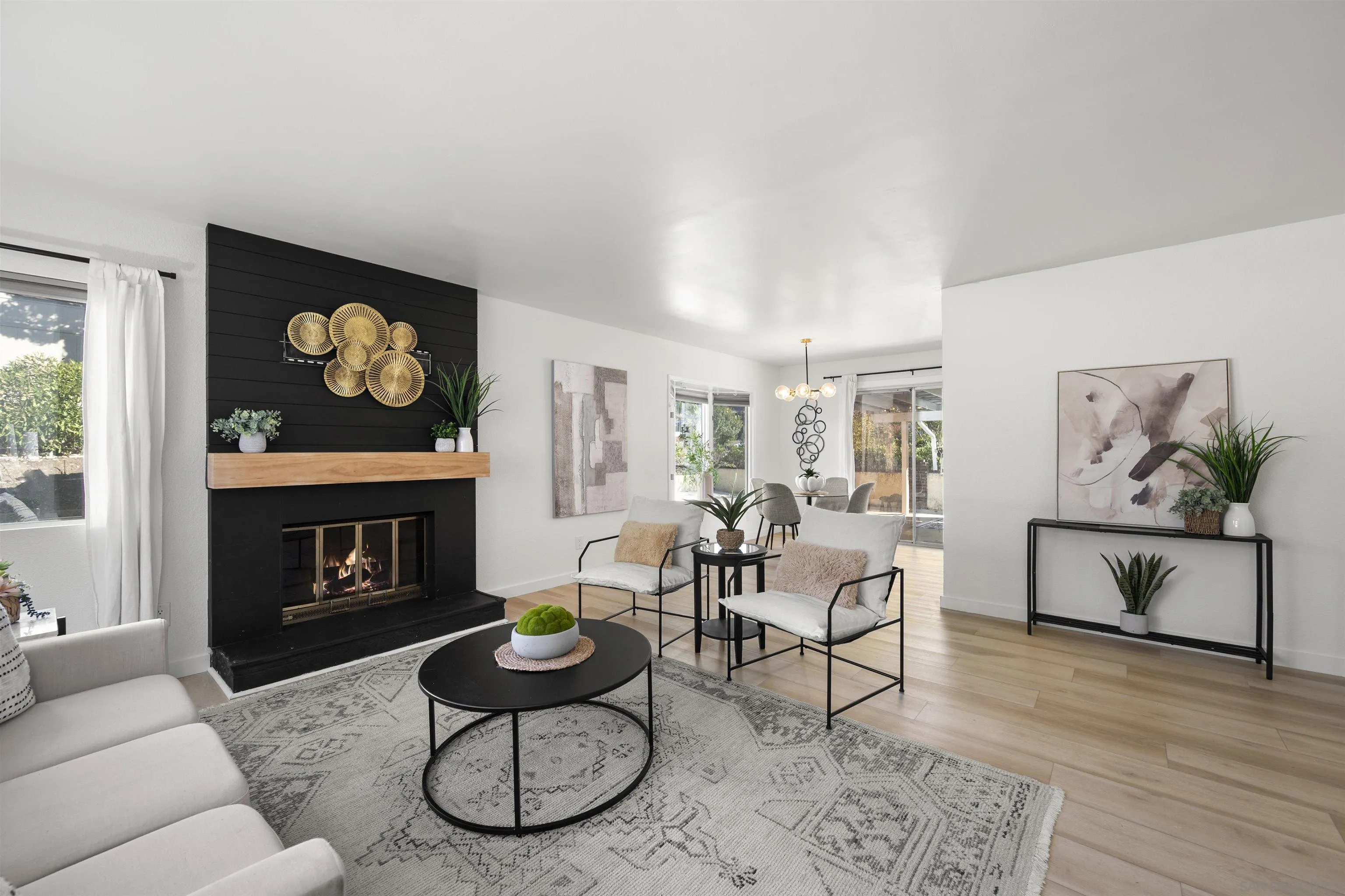 2321 Farrington Drive El Cajon, CA 92020 - Photo 19 of 47 a living room with furniture a fireplace and window