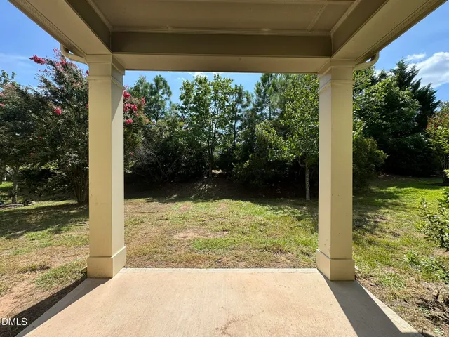 a view of a porch