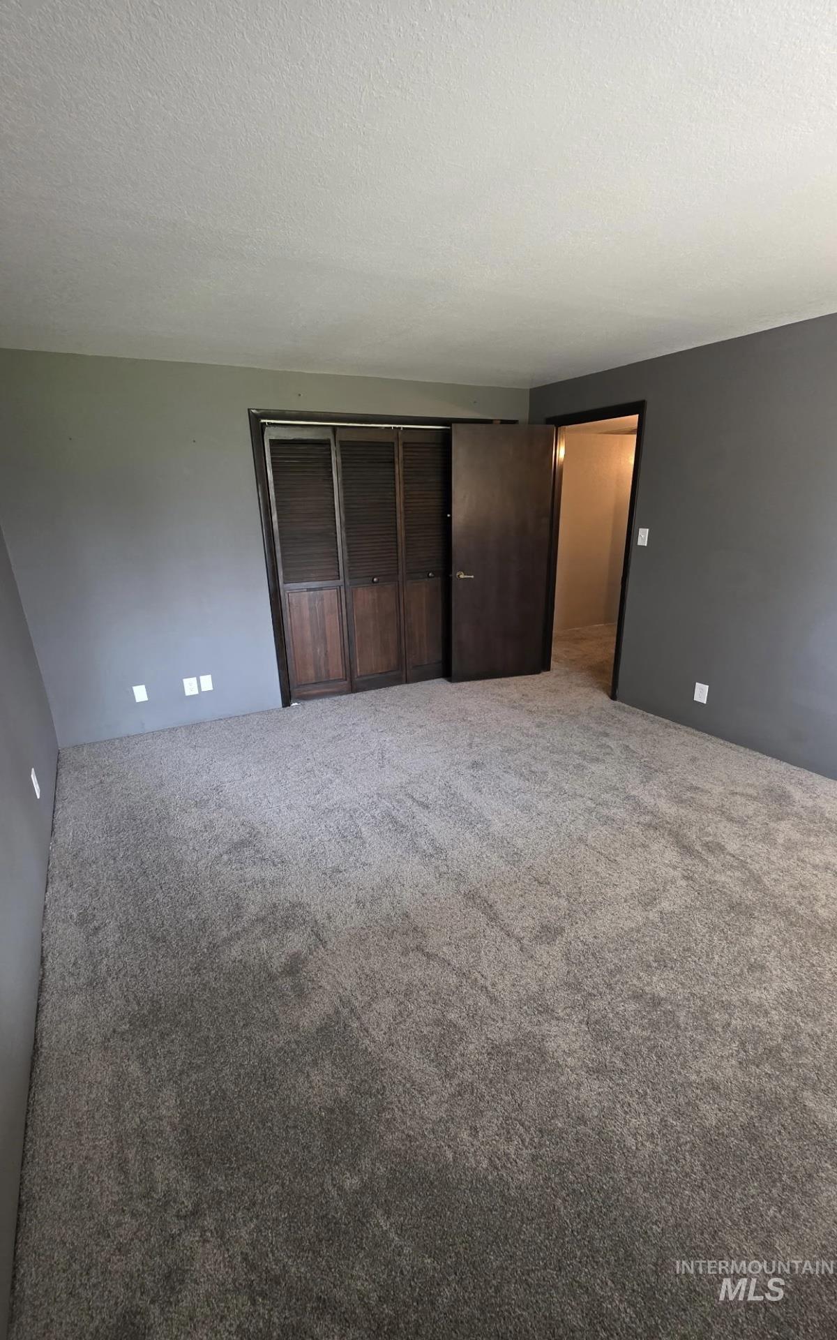 7771 Elmore Road Fruitland, ID 83619 - Photo 29 of 48 Unfurnished bedroom featuring carpet, a closet, and a textured ceiling