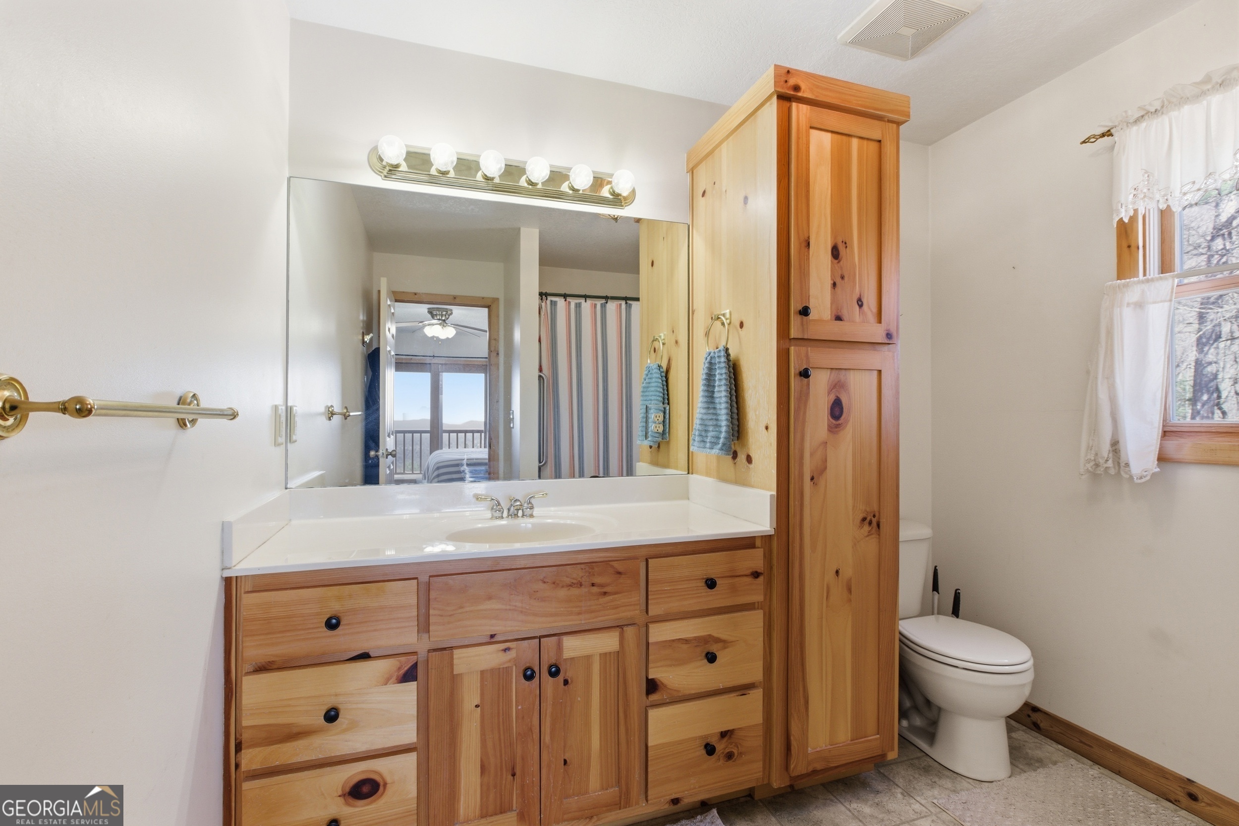 2280 Germany Road Clayton, GA 30525 - Photo 19 of 70 a bathroom with a sink a toilet and a mirror
