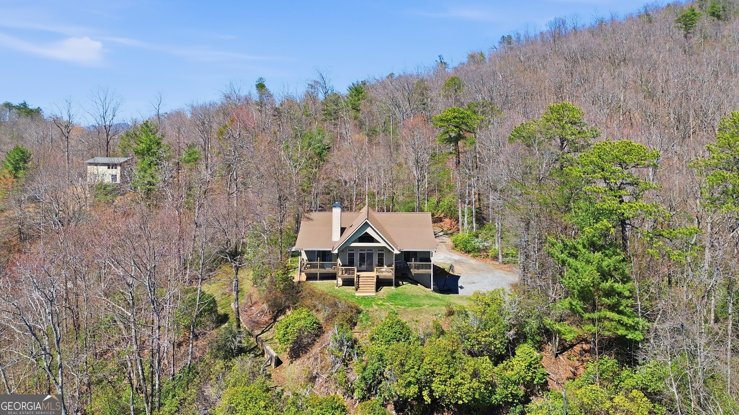 2280 Germany Road Clayton, GA 30525 - Photo 49 of 70 aerial view of a house with a yard and sitting area