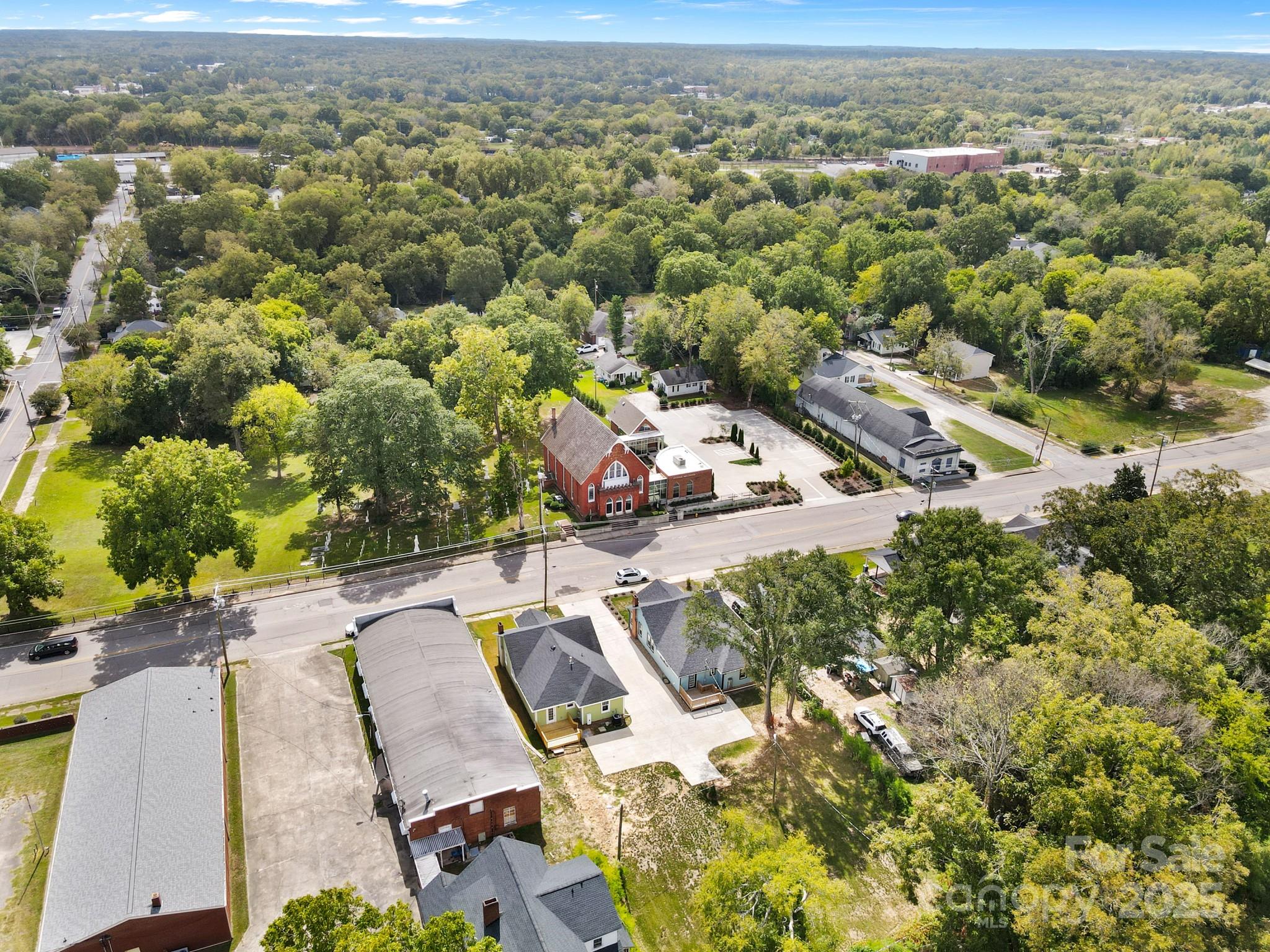 304 West Gay Street Lancaster, SC 29720 - Photo 27 of 28 an aerial view of a house with a yard