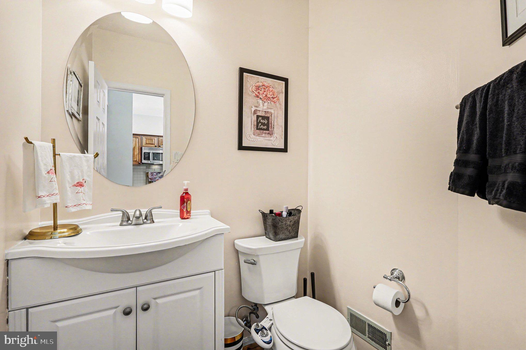 12607 Granite Ridge Drive North Potomac, MD 20878 - Photo 13 of 35 a bathroom with a toilet a sink and mirror