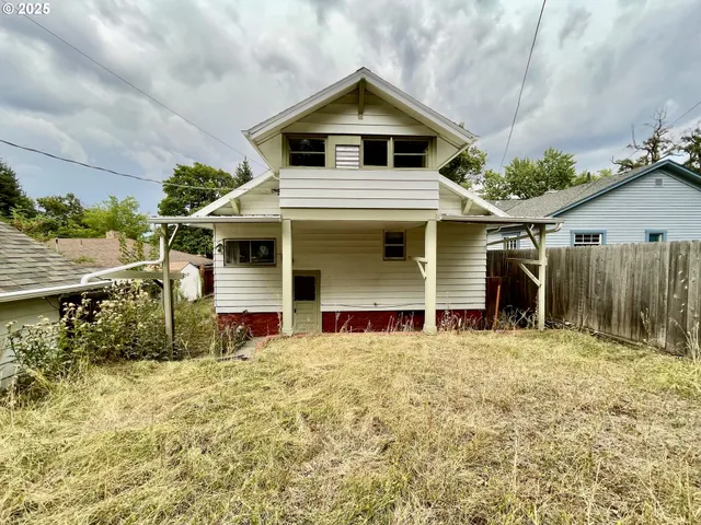 a backyard of a house