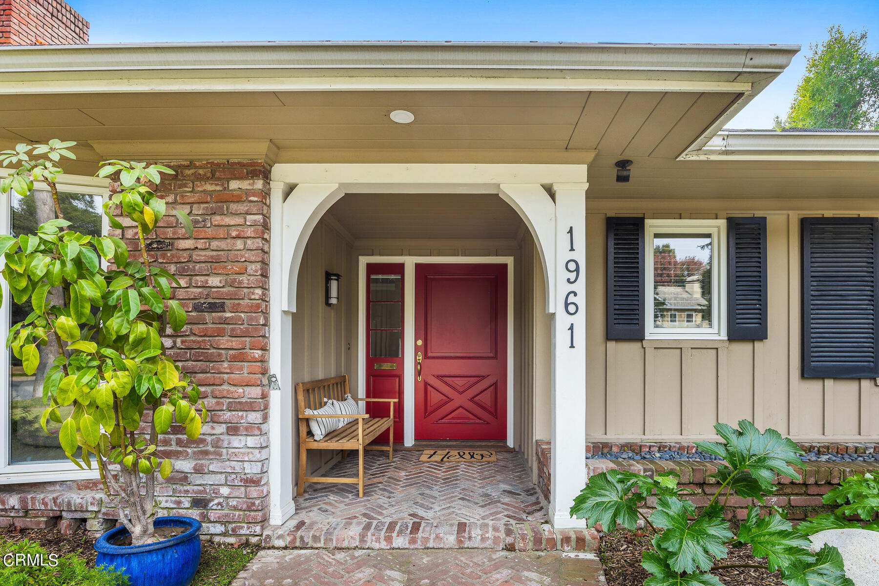 1961 Oak Street South Pasadena, CA 91030 - Photo 3 of 19 a view of front door of house with potted plant