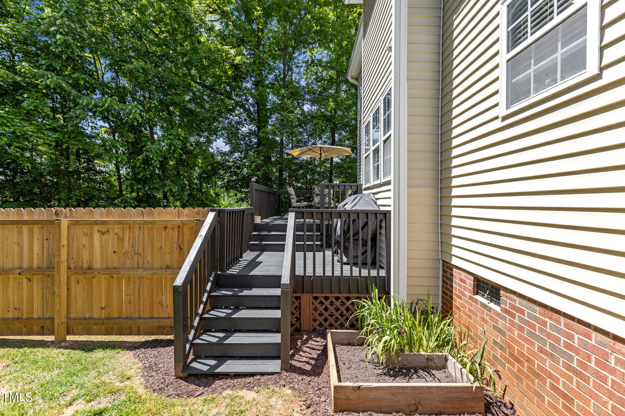 1933 Middle Ridge Drive Willow Spring, NC 27592 - Photo 32 of 45 Middle Ridge deck stairs