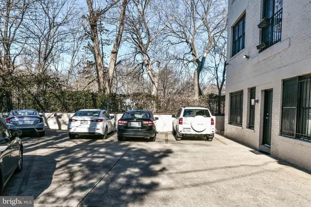 a car parked on the side of a street