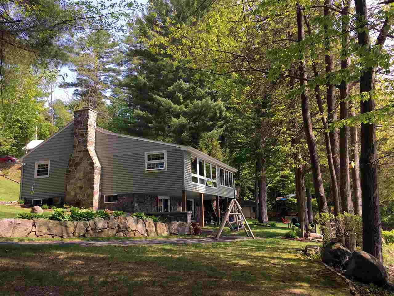 1884 North Shore Road Day, NY 12835 - Photo 5 of 25 Level, front lawn overlooks lake.