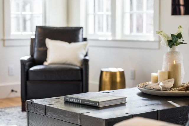 a living room with furniture and window