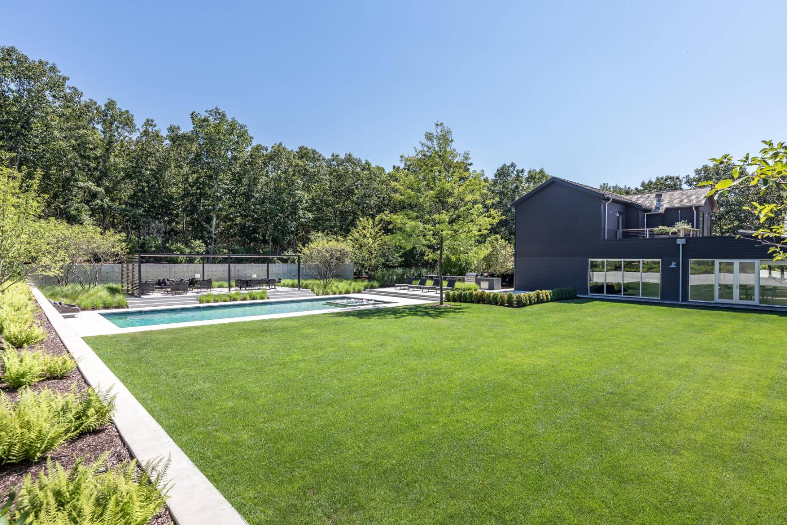 42 Old Noyack Path Sag Harbor, NY 11963 - Photo 41 of 43 a view of a large garden with large trees