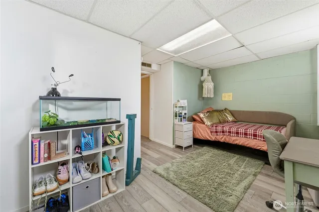 a view of storage and utility room