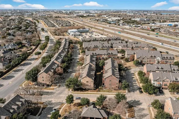an aerial view of a city