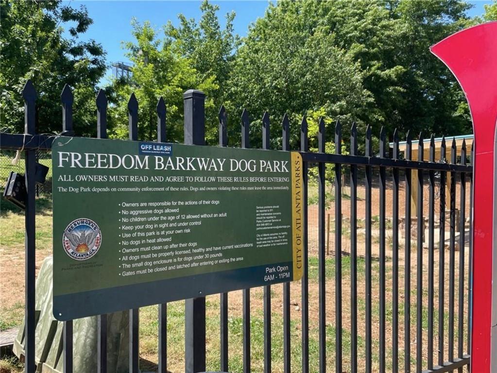 536 Highland Avenue Northeast, Unit B Atlanta, GA 30312 - Photo 48 of 62 a sign on the side of a building