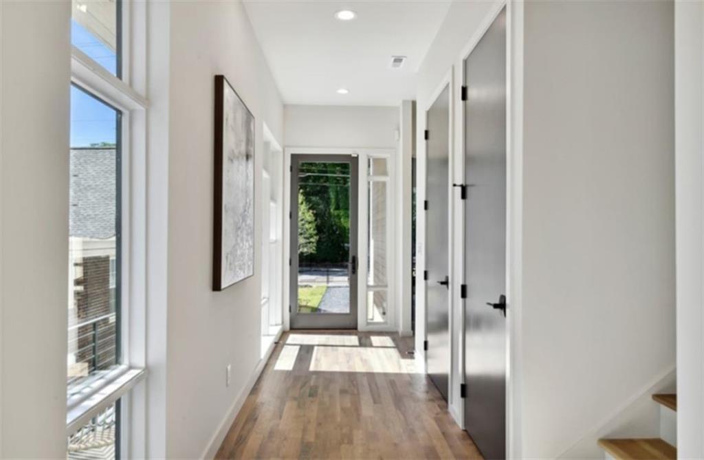 536 Highland Avenue Northeast, Unit B Atlanta, GA 30312 - Photo 6 of 62 a view of hallway with wooden floor