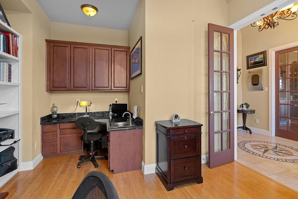 117 Citation Drive Cresson, TX 76035 - Photo 7 of 40 Office space with light wood-style flooring and french doors