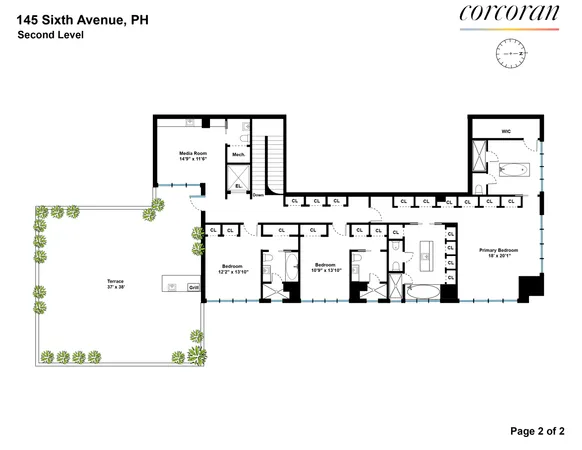 a view of a building and a street