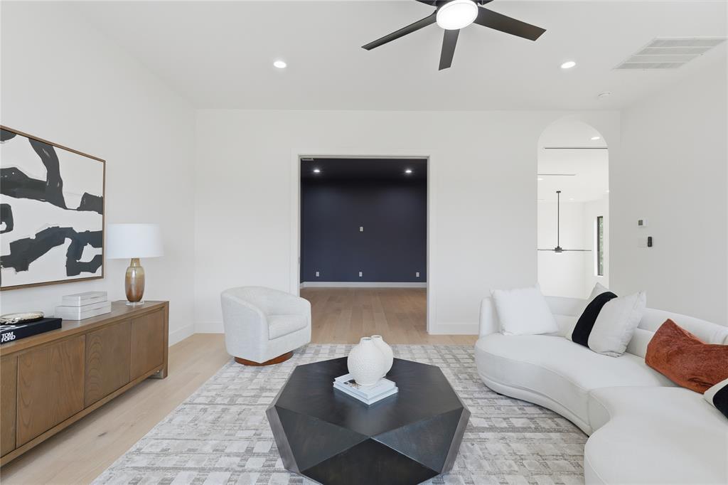 6038 Prospect Avenue Dallas, TX 75206 - Photo 30 of 40 Spacious room featuring light wood-finish flooring and recessed lighting
