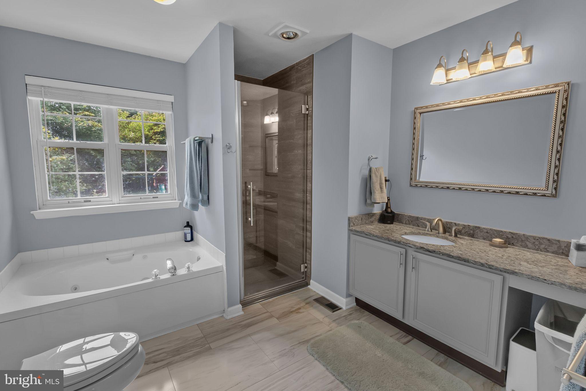 26 Emerald Ridge Drive Bear, DE 19701 - Photo 16 of 35 Renovated primary bathroom with modern amenities.