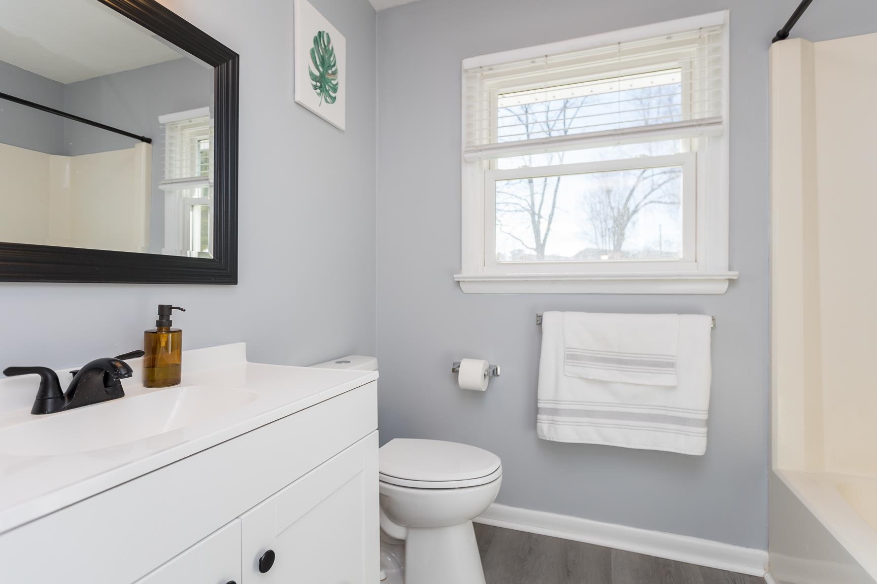 170 Quick's Mill Road Verona, VA 24482 - Photo 28 of 45 a bathroom with a toilet sink vanity and mirror