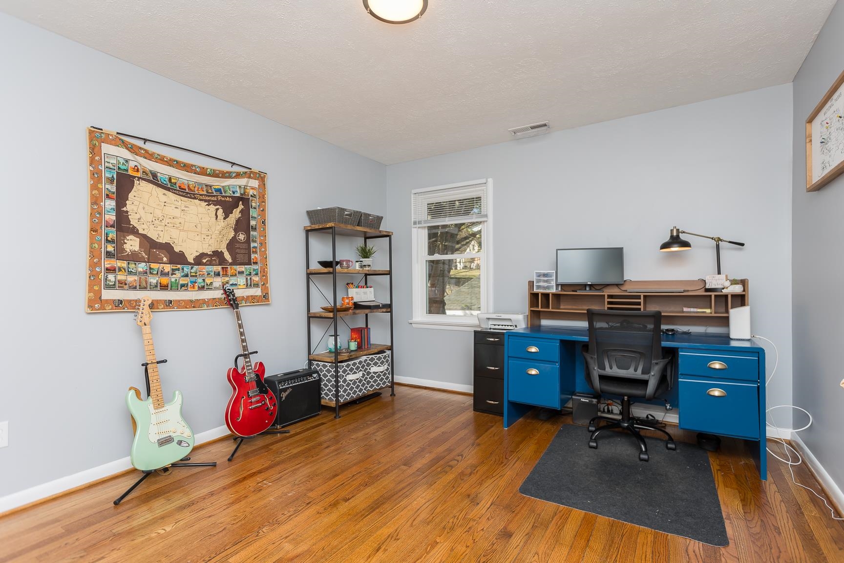 170 Quick's Mill Road Verona, VA 24482 - Photo 30 of 45 a view of a workspace with furniture and wooden floor