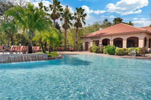 an aerial view of pool patio swimming pool and outdoor seating