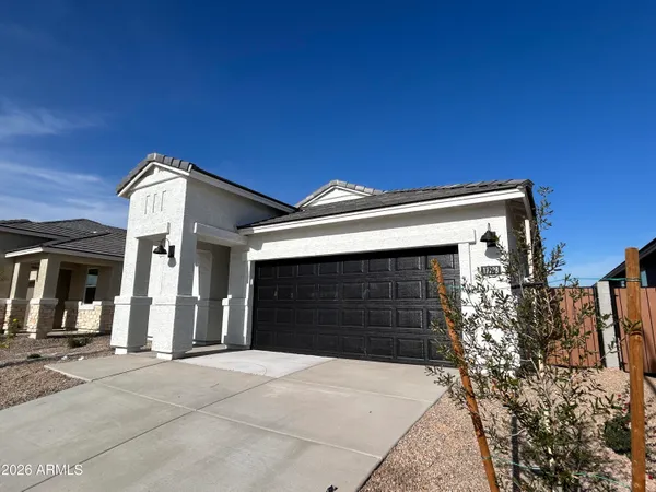 a front view of a house