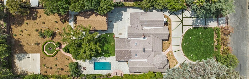 17220 Gresham Street Northridge, CA 91325 - Photo 57 of 57 an aerial view of a residential houses with outdoor space and trees