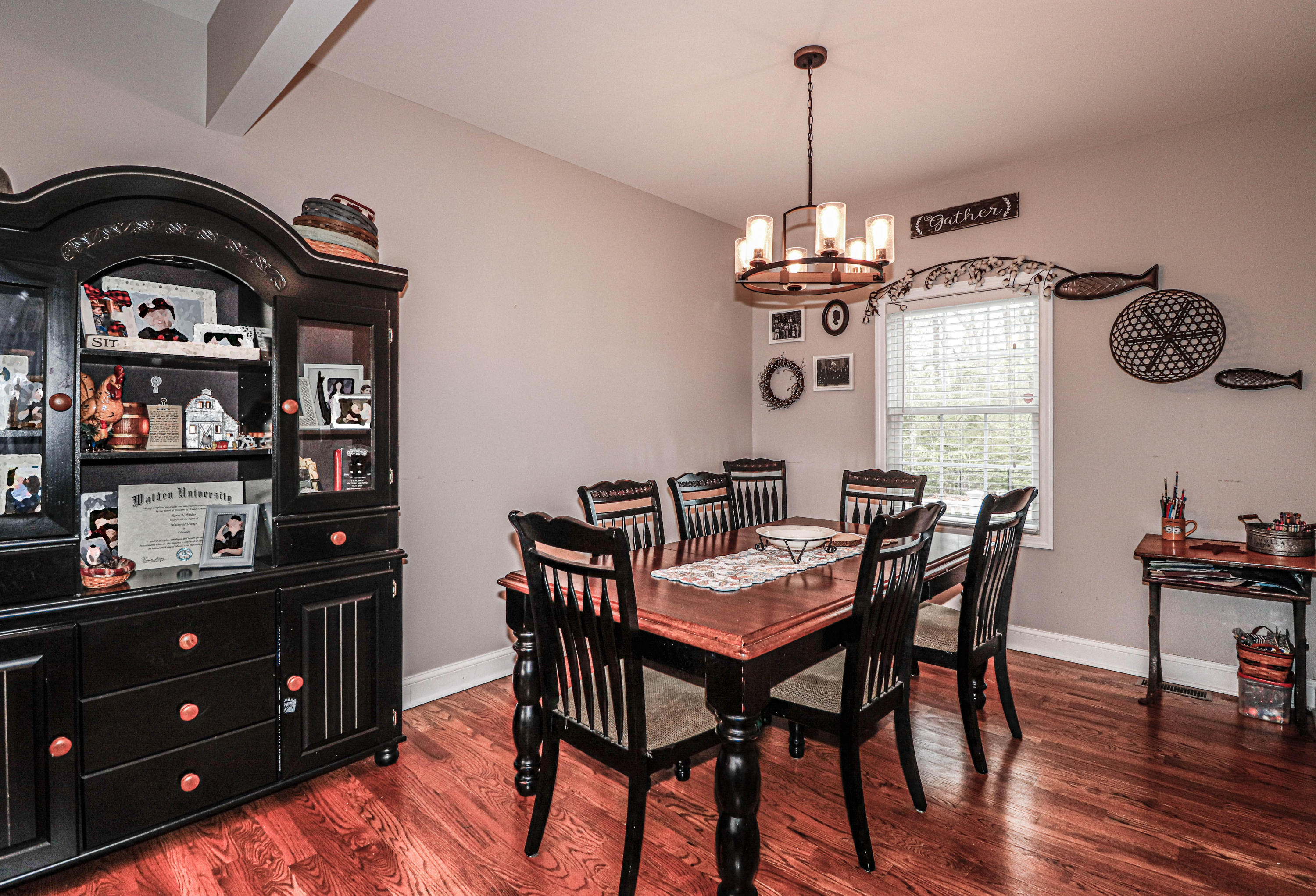 10 Letts Landing Road Waretown, NJ 08758 - Photo 11 of 51 a view of a dining room with furniture and chandelier
