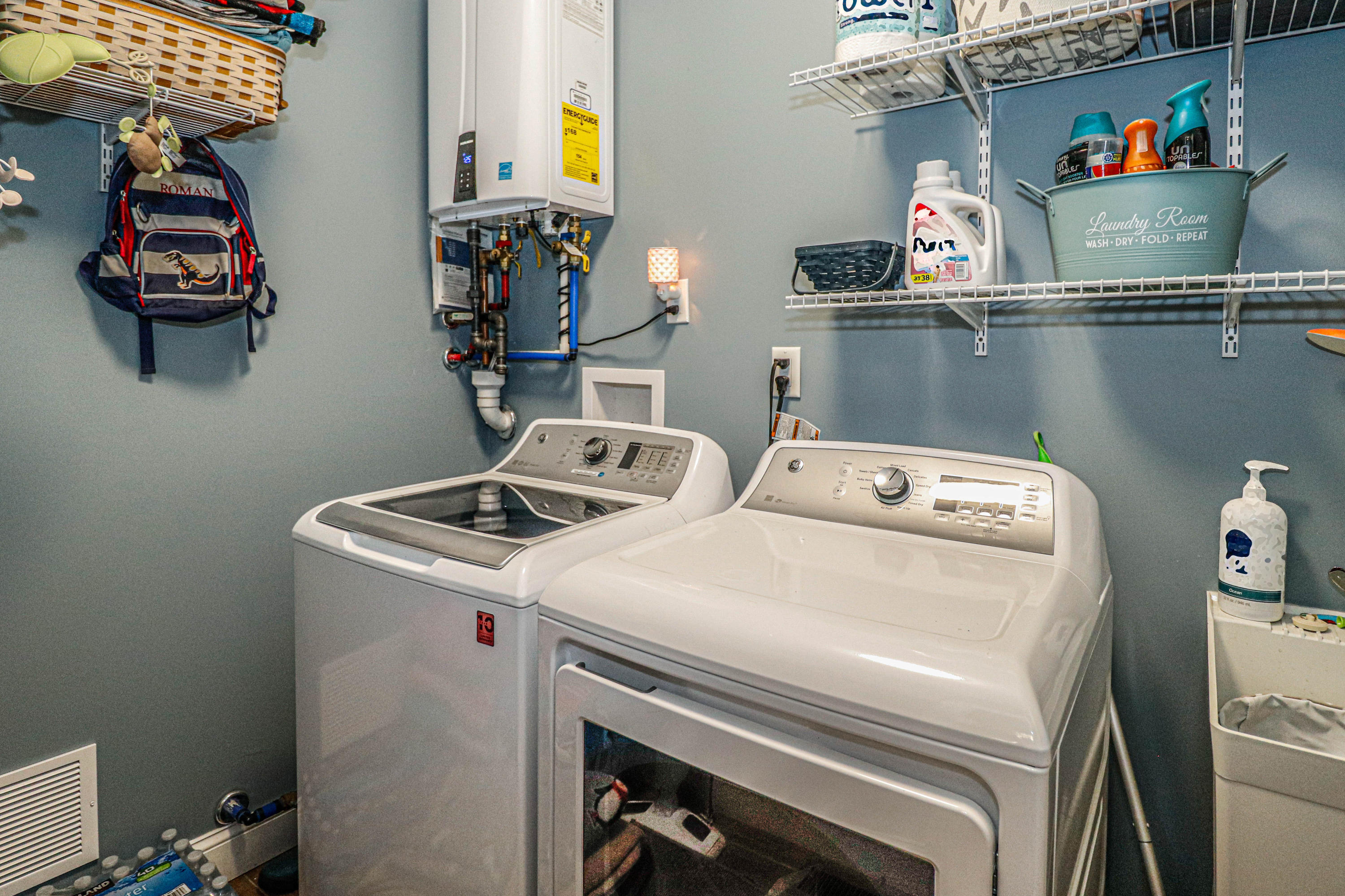 10 Letts Landing Road Waretown, NJ 08758 - Photo 22 of 51 a utility room with dryer and washer