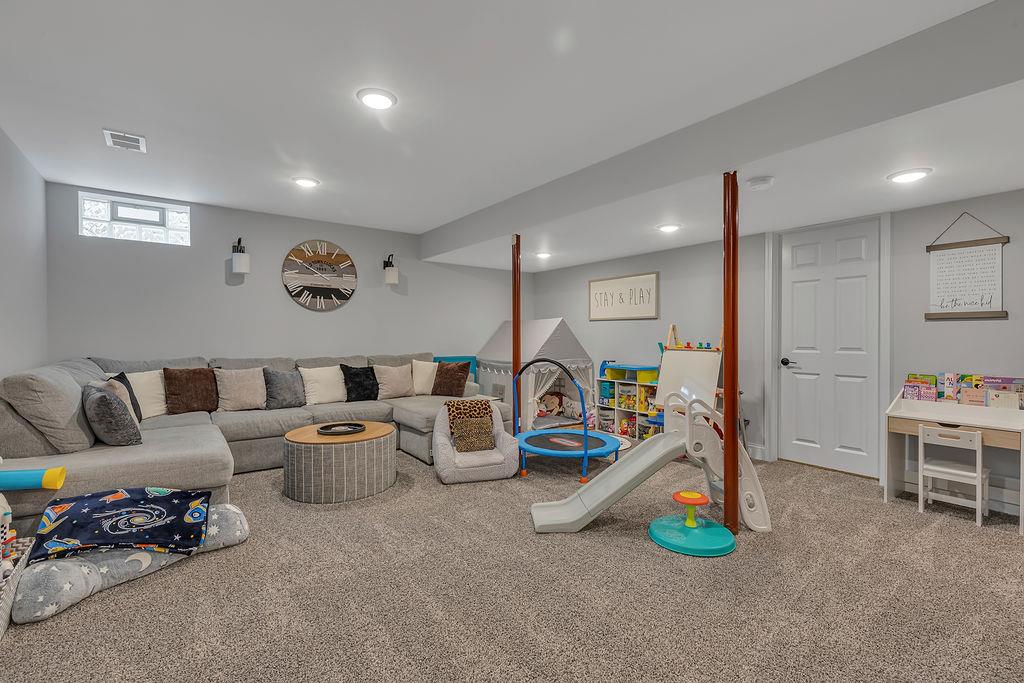 274 Elmbrook Road Beaver Falls, PA 15010 - Photo 34 of 50 Beautifully finished game room has natural light as well.