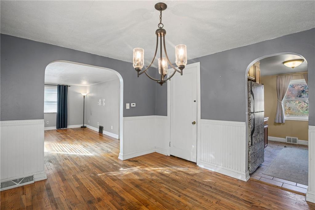 1615 Universal Road Pittsburgh, PA 15235 - Photo 9 of 45 View to kitchen and living room from dining room