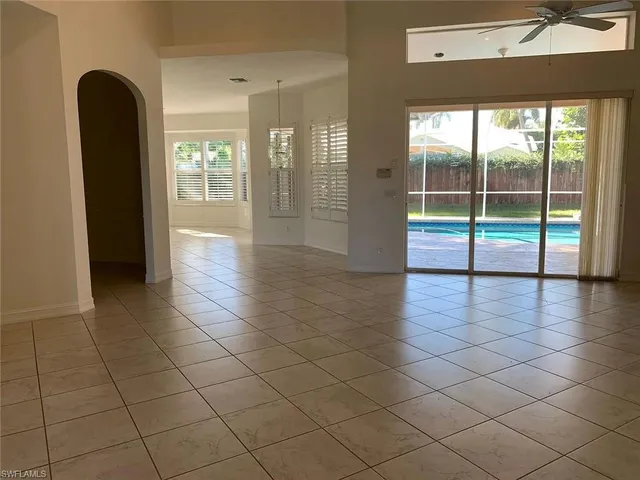 an empty room & glass door