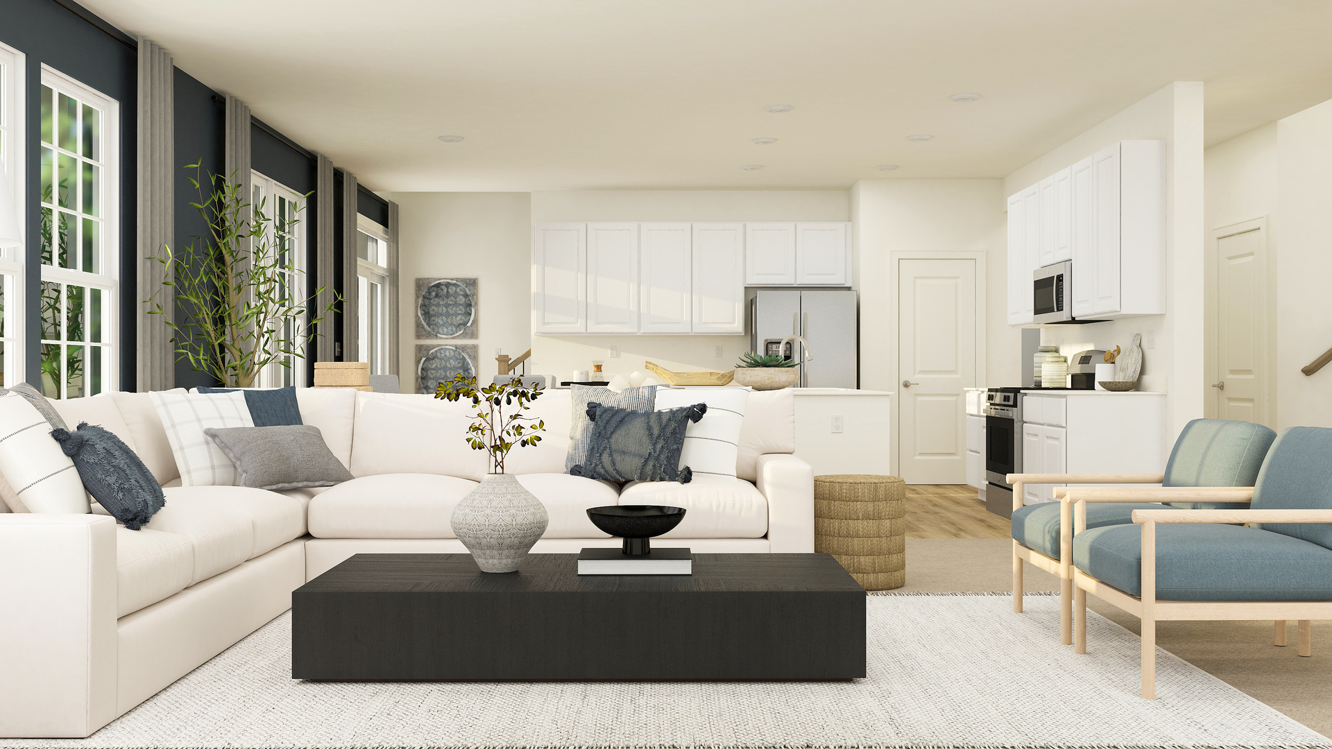 3618 Sahara Road Elgin, IL 60124 - Photo 3 of 32 a living room with furniture and large windows