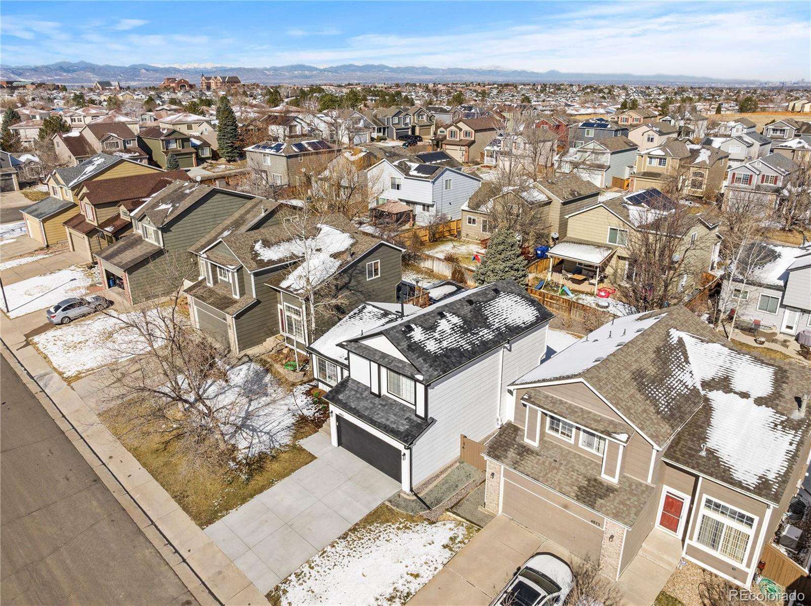 4865 Apollo Bay Drive Highlands Ranch, CO 80130 - Photo 35 of 38 an aerial view of a city