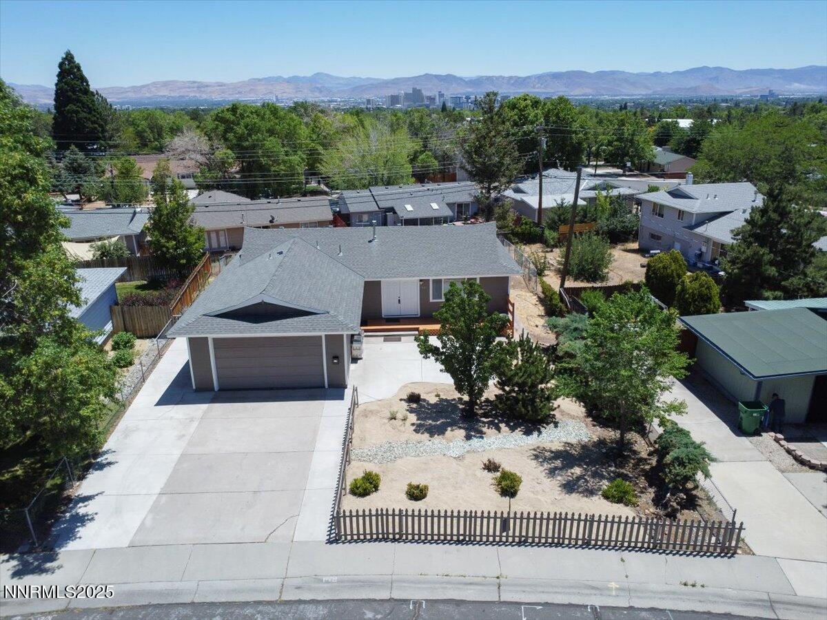 1340 Rayburn Drive Reno, NV 89503 - Photo 29 of 42 an aerial view of a house with garden space and street view