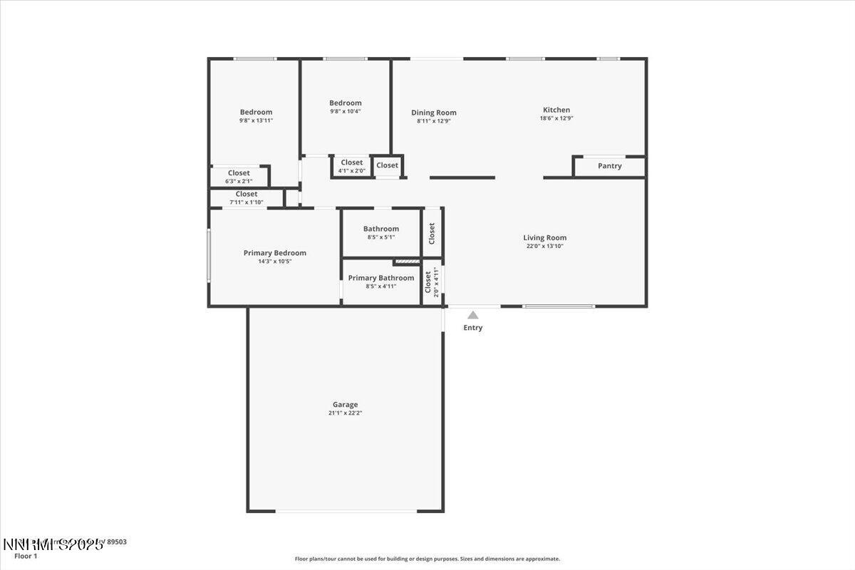 1340 Rayburn Drive Reno, NV 89503 - Photo 42 of 42 a picture of floor plan