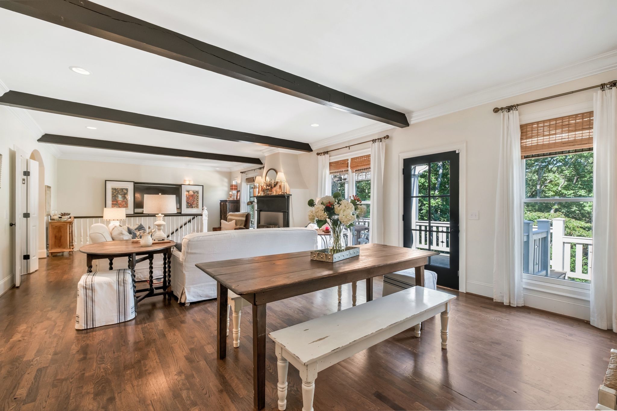 5468 Parker Branch Road Franklin, TN 37064 - Photo 29 of 99 a view of a dining room with furniture window and wooden floor