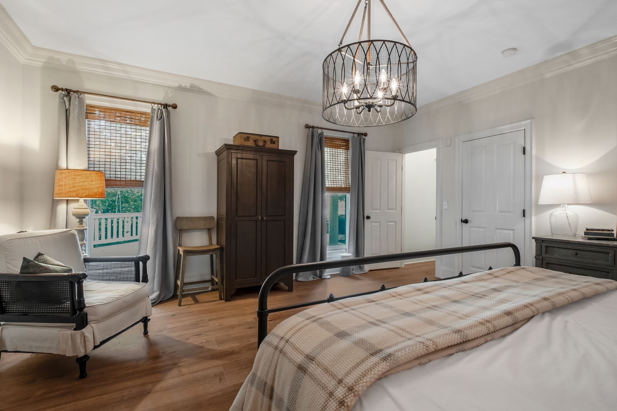 5468 Parker Branch Road Franklin, TN 37064 - Photo 71 of 99 a bedroom with bed and wooden floor