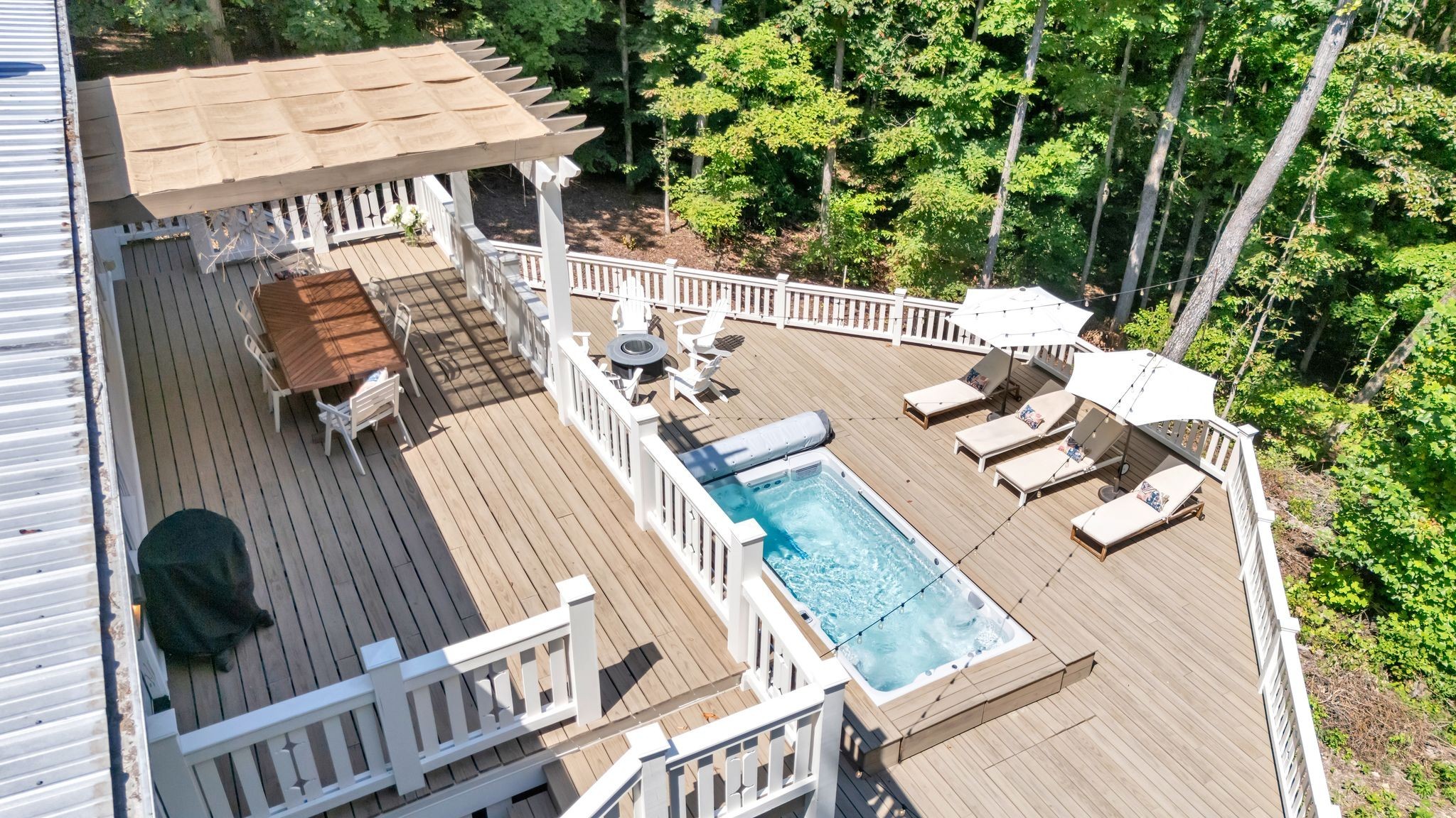 5468 Parker Branch Road Franklin, TN 37064 - Photo 95 of 99 a view of balcony with wooden floor and outdoor space