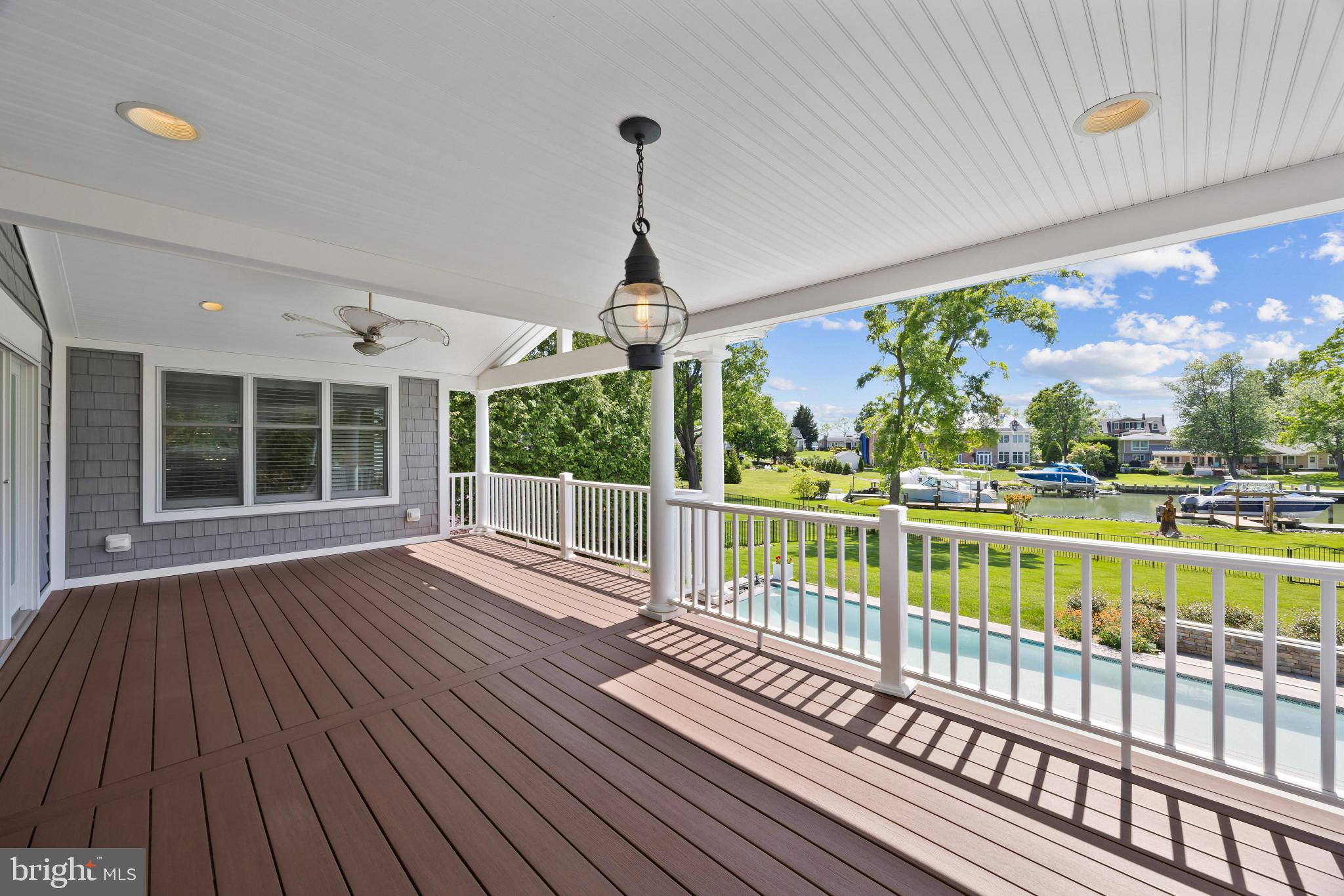 3706 Thomas Point Road Annapolis, MD 21403 - Photo 39 of 47 Covered deck overlooking the pool