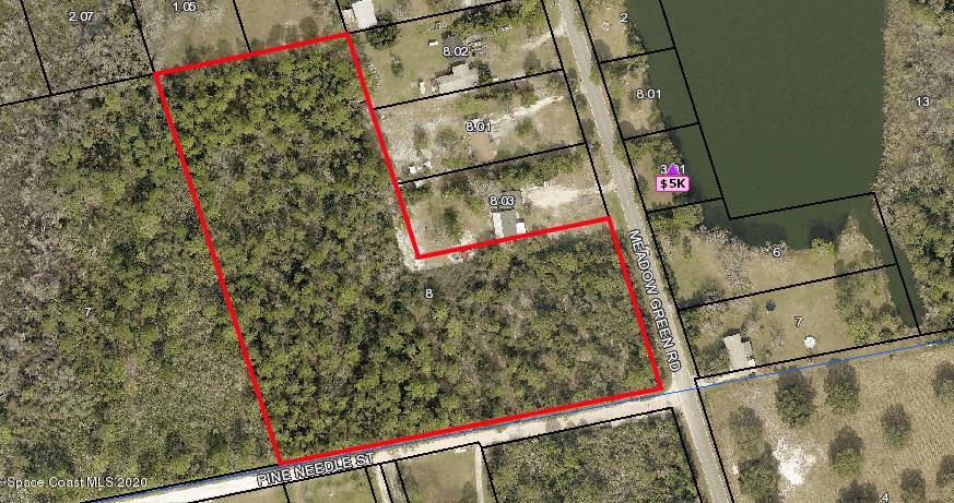 Corner Of Corner Of Meadow Green Road Mims, FL 32754 - Photo 1 of 1 6 Acres