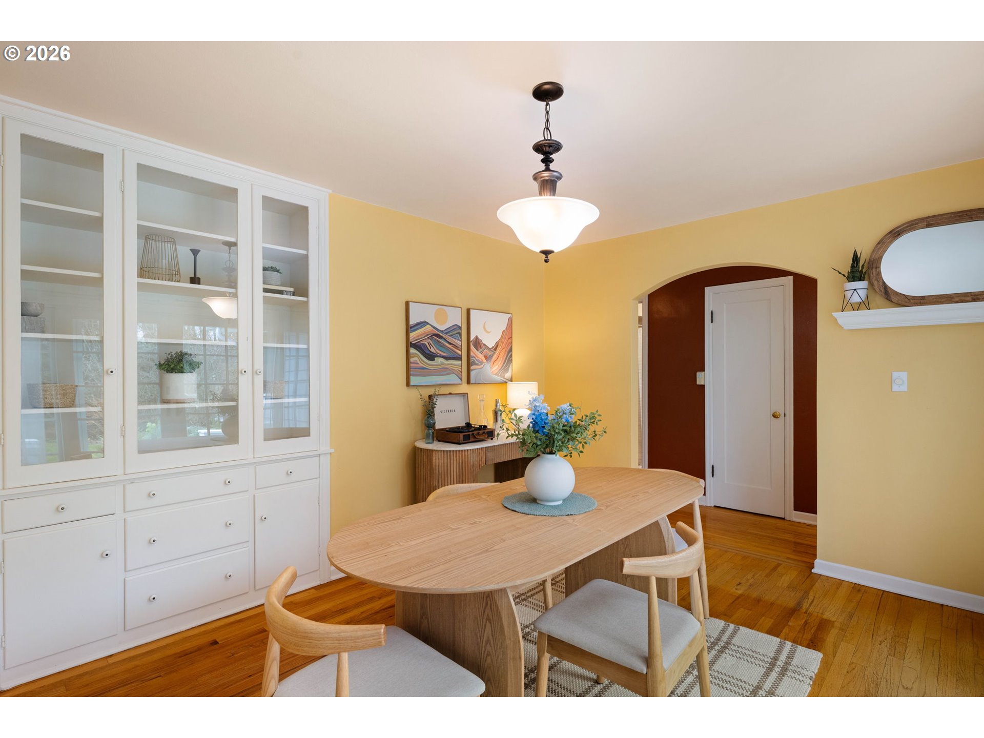 940 East 23rd Avenue Eugene, OR 97405 - Photo 19 of 48 a view of a dining room with furniture and wooden floor