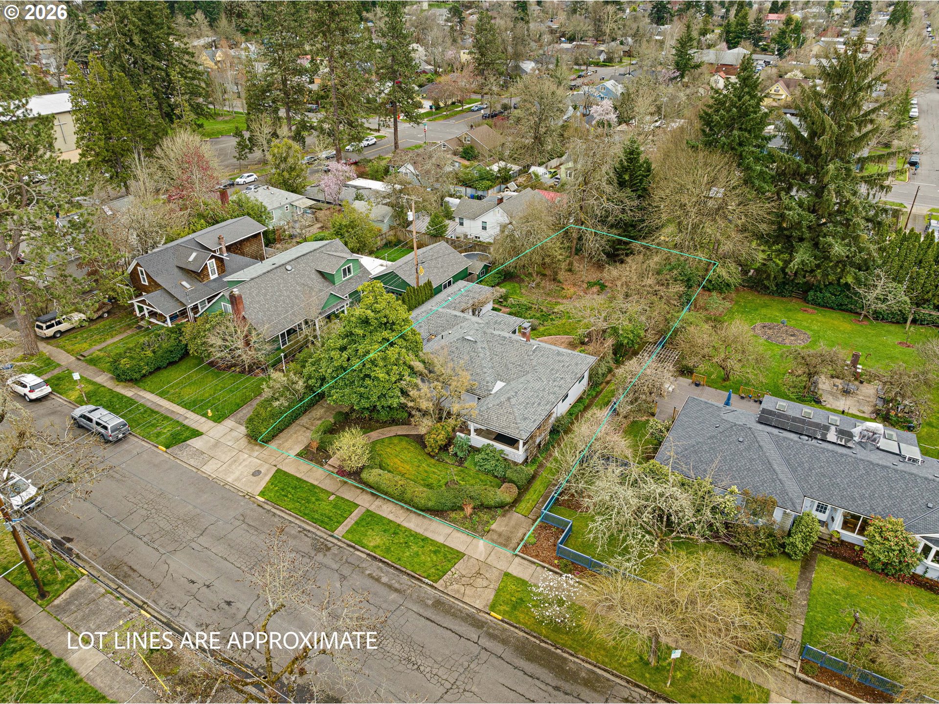 940 East 23rd Avenue Eugene, OR 97405 - Photo 43 of 48 an aerial view of residential house with outdoor space
