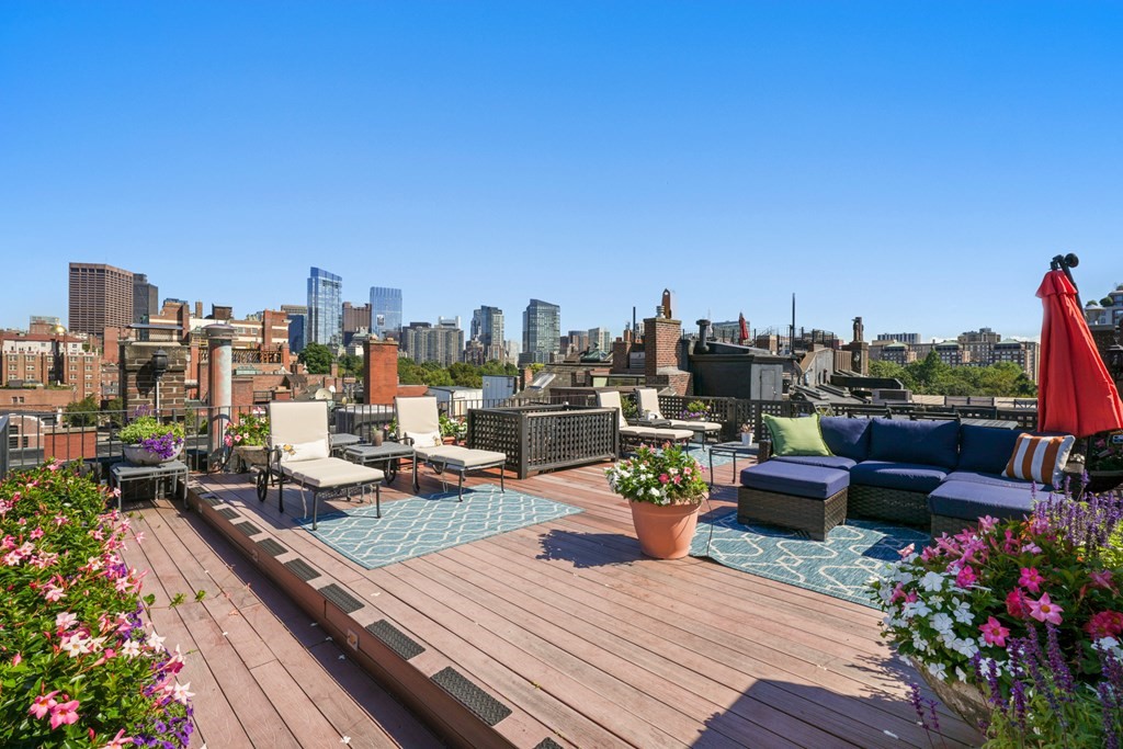 95 Beacon Street, Unit PH Boston, MA 02108 - Photo 7 of 14 a view of roof deck with seating space