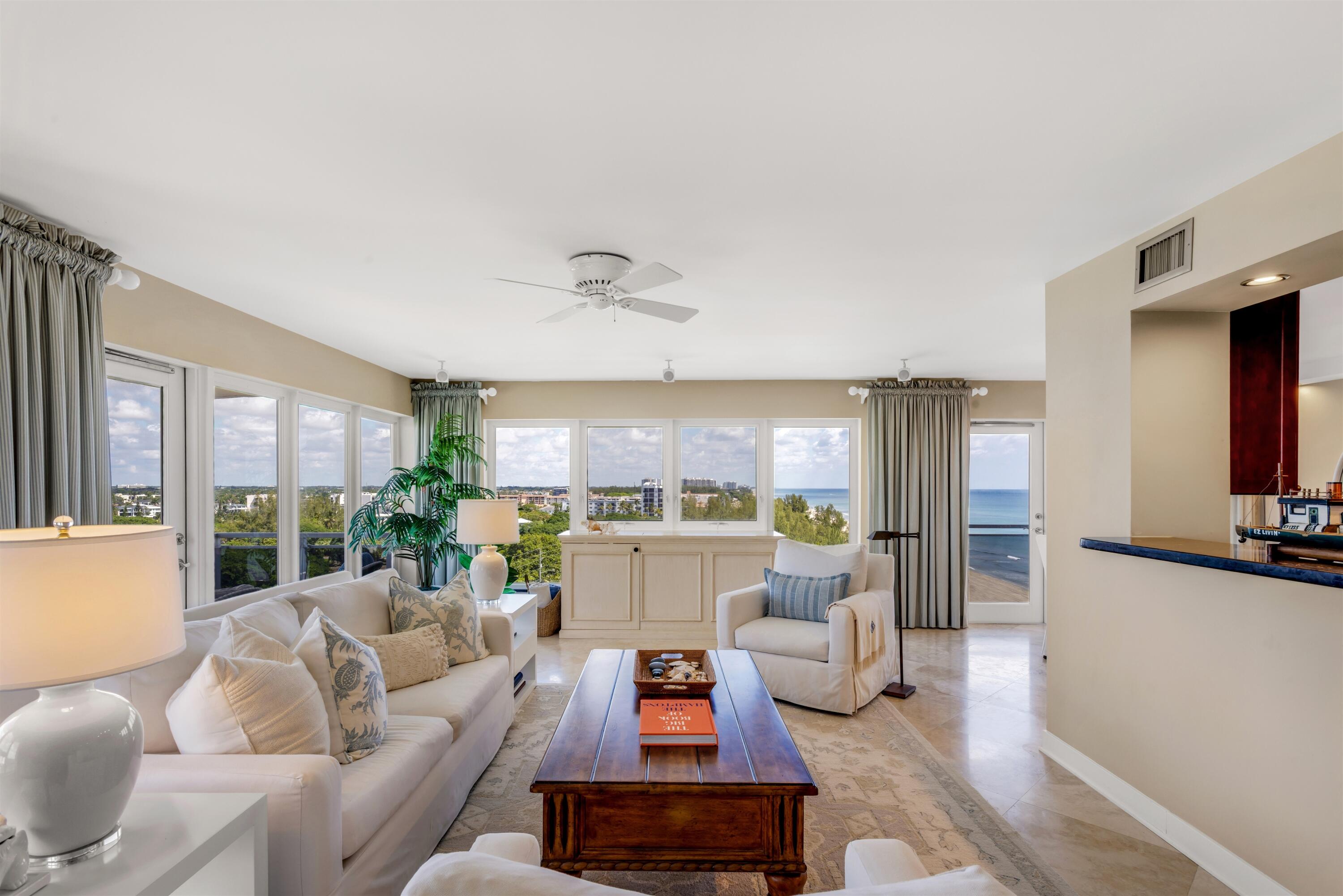 2066 North Ocean Boulevard, Unit 10NW Boca Raton, FL 33431 - Photo 3 of 28 LIVING ROOM