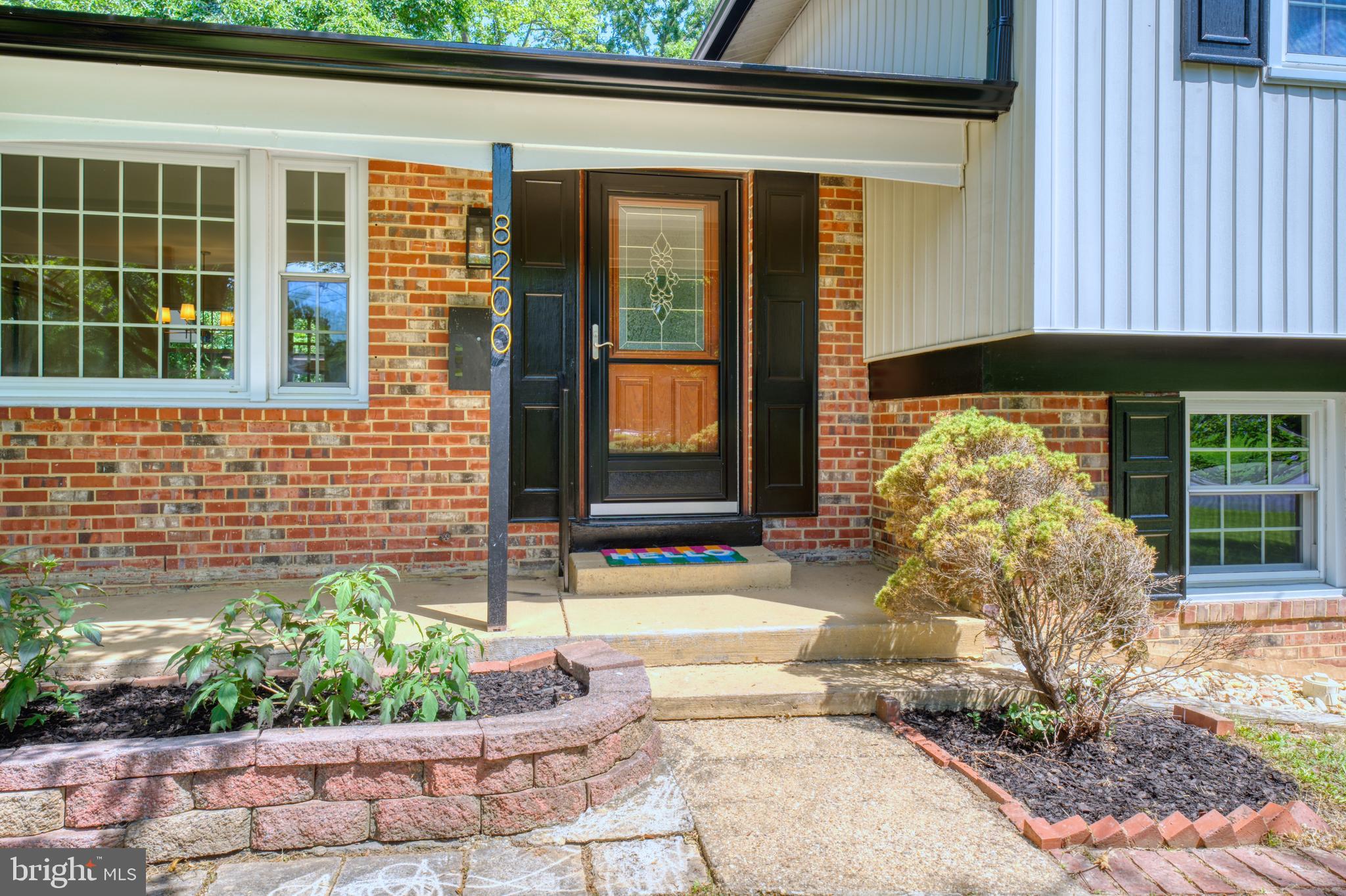 a front view of a house
