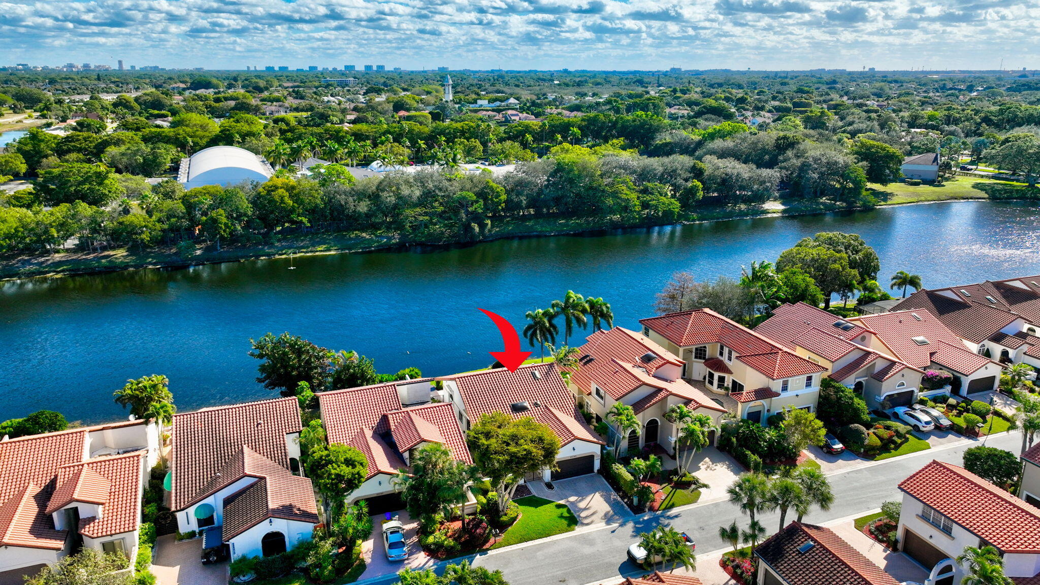 23145 Via Stel Boca Raton, FL 33433 - Photo 49 of 72 an aerial view of residential houses with outdoor space and lake view